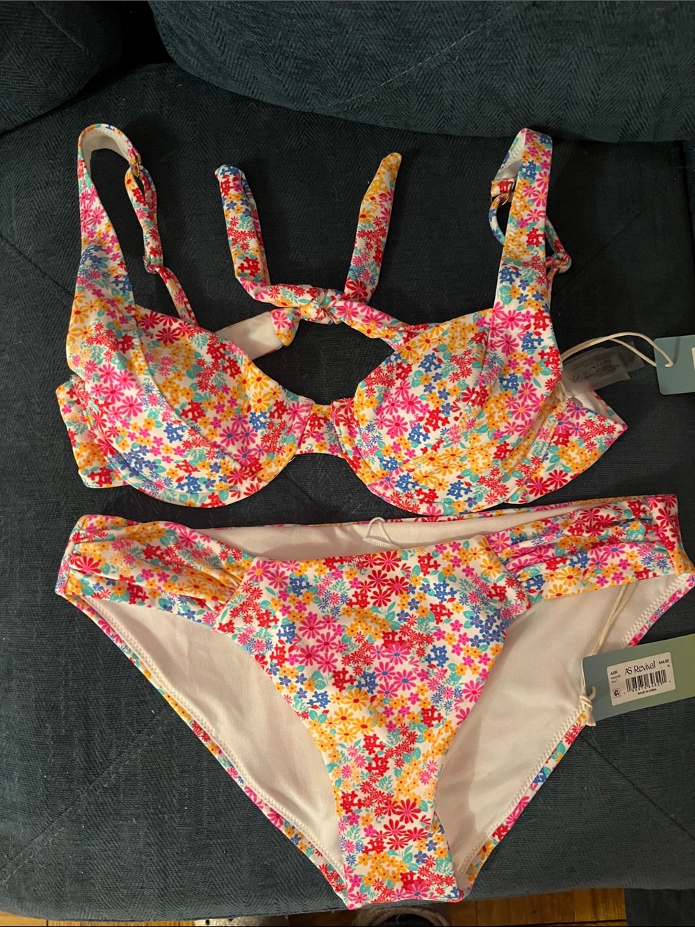 Floral Multi-Color Bikini Set AS Revival small